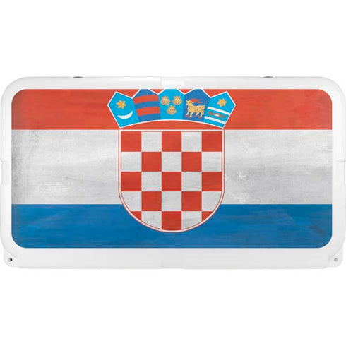 Croatia Flag Distressed YETI Tundra 65 Hard Cooler Skin